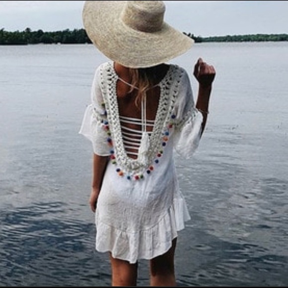 Tassel Pom Pom Cover Up - Picture 11 of 11